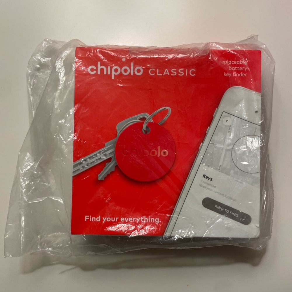 Chipolo Classic Red Bluetooth Tracking Tag Key Finder